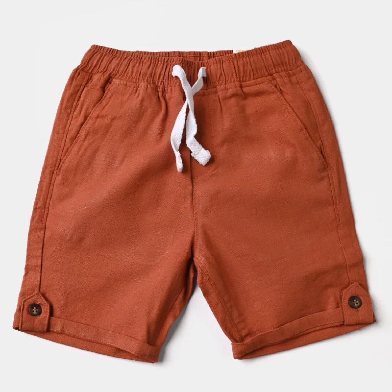 Men's Pants with Deep PocketsBoys Cotton Twill Cotton Short Dream Big-Brown