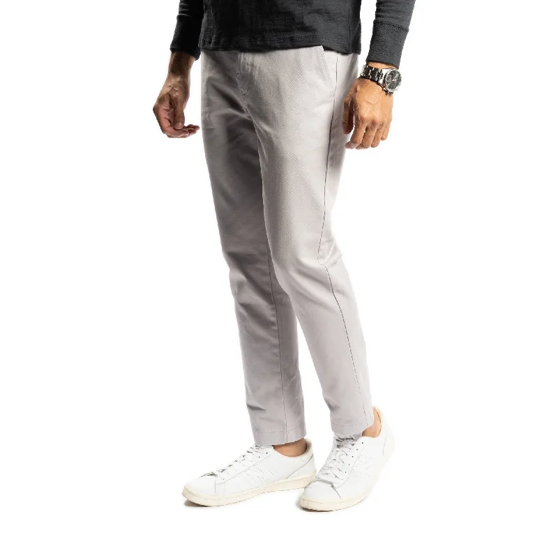 Men's Solid-Colored Pants for VersatilityLightweight Stretch Chinos Slim Fit - Grey Men's Solid-Colored Pants for VersatilityLightweight Stretch Chinos Slim Fit - Grey