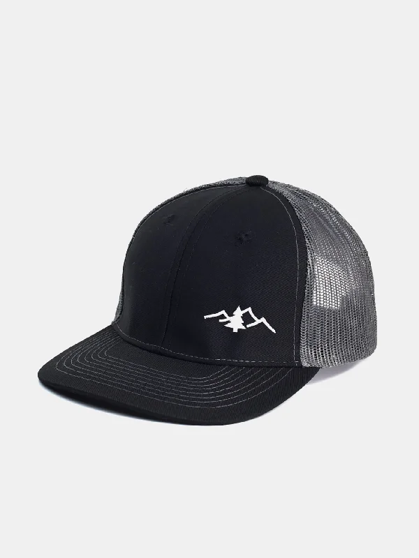 Women's Bucket HatsMountain Embroidery Mesh Cotton Baseball Cap