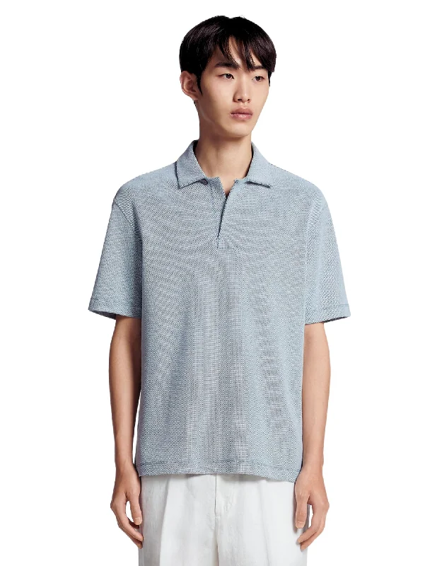 Men's Shirts with Floral PrintsHoneycomb Short Sleeve Polo | Navy