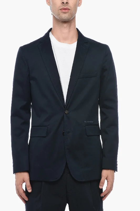 Burberry Single Breasted Blazer With Flap Pockets
