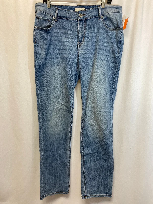 Oversized Men's JeansJeans Straight By Maurices In Blue Denim, Size: 16