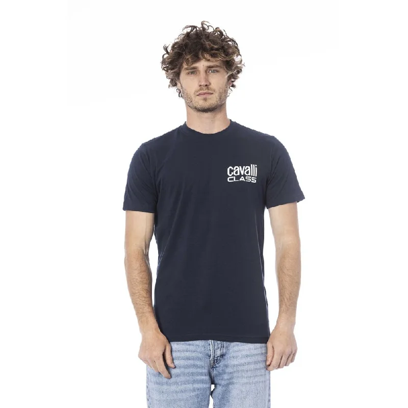 Men's Shirts with Belt LoopsCavalli Class  Cotton Men's T-Shirt
