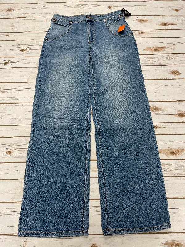 Premium Men's JeansJeans Wide Leg By Fashion Nova In Blue Denim, Size: 6