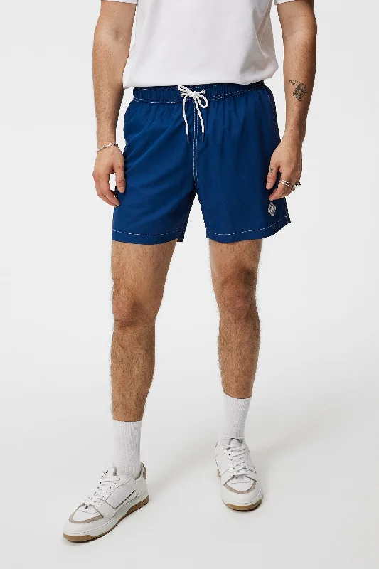 Men's High-Waisted Pants for a Retro StyleBanks Solid Swim Trunks