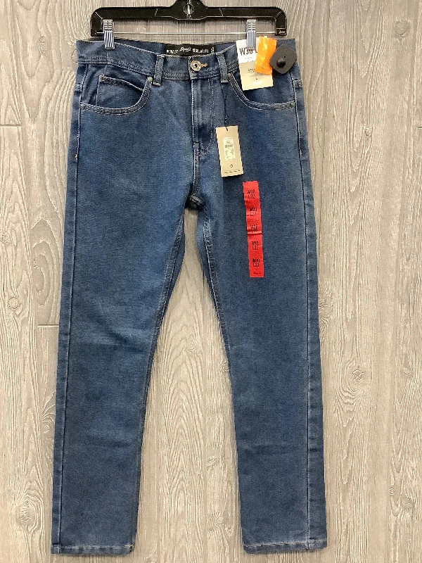 Flexible Stretch Men's JeansJeans Straight By Denim And Company In Blue, Size: 10