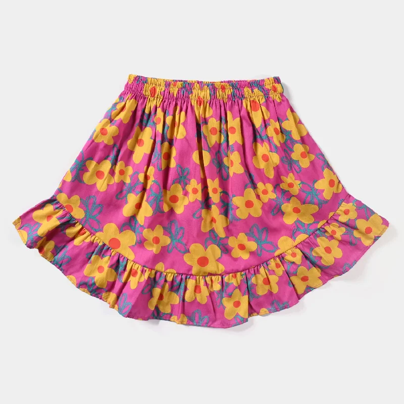 Men's Casual Pants for Everyday WearGirls Cotton Poplin Short Skirt Stella-Pink