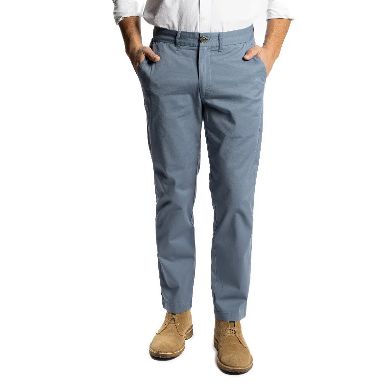 Men's Corduroy Pants for FallLightweight Stretch Chinos Standard Fit - Slate