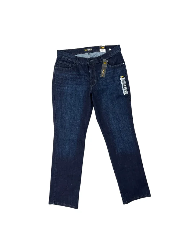 Oversized Relaxed-Fit Men's JeansJeans Straight By Lee In Blue Denim, Size: 14