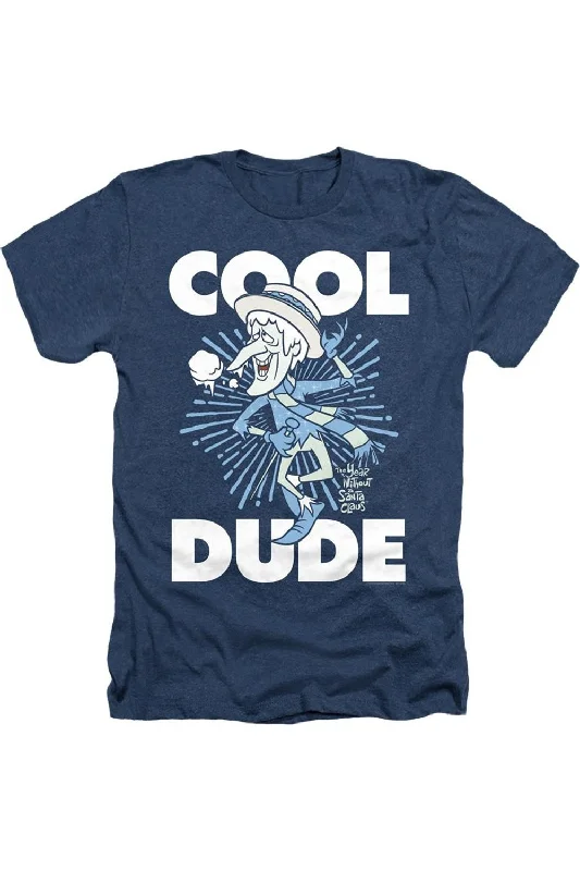 Men's Shirts with Snap ButtonsThe Year Without A Santa Claus Cool Dude Adult Heather Tee / T-Shirt Men's Shirts with Snap ButtonsThe Year Without A Santa Claus Cool Dude Adult Heather Tee / T-Shirt