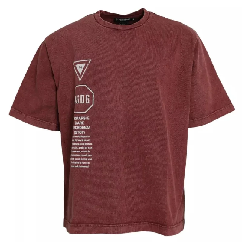 Men's Shirts with Short PlacketsDolce & Gabbana Print Round Neck Short Sleeves Men's T-shirt (Pre-Owned) Men's Shirts with Short PlacketsDolce & Gabbana Print Round Neck Short Sleeves Men's T-shirt (Pre-Owned)