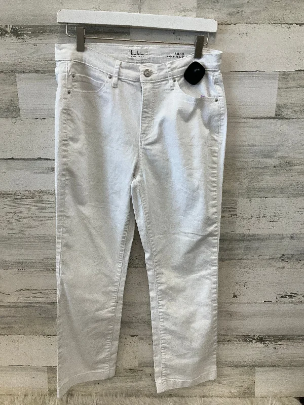 Authentic Raw Denim Men's JeansJeans Boot Cut By Nicole Miller In White, Size: 6