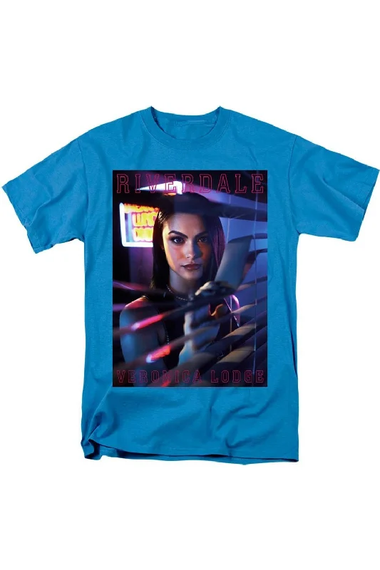 Men's Shirts with Contrast StitchingRiverdale Veronica Lodge Short Sleeve Adult Tee / T-Shirt Men's Shirts with Contrast StitchingRiverdale Veronica Lodge Short Sleeve Adult Tee / T-Shirt