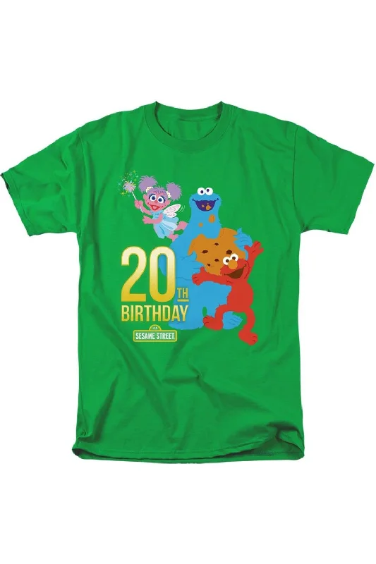 Men's Shirts with Wrinkle-Resistant FabricSesame Street 20th Birthday Group Short Sleeve Adult Tee / T-Shirt Men's Shirts with Wrinkle-Resistant FabricSesame Street 20th Birthday Group Short Sleeve Adult Tee / T-Shirt