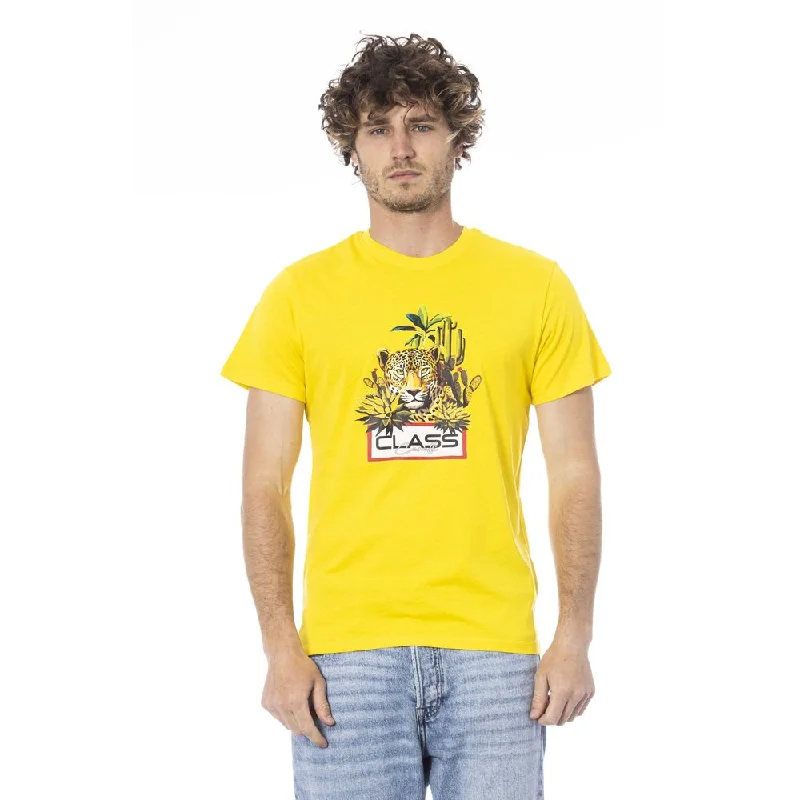 Men's Shirts with Appliqué DetailsCavalli Class  Cotton Men's T-Shirt