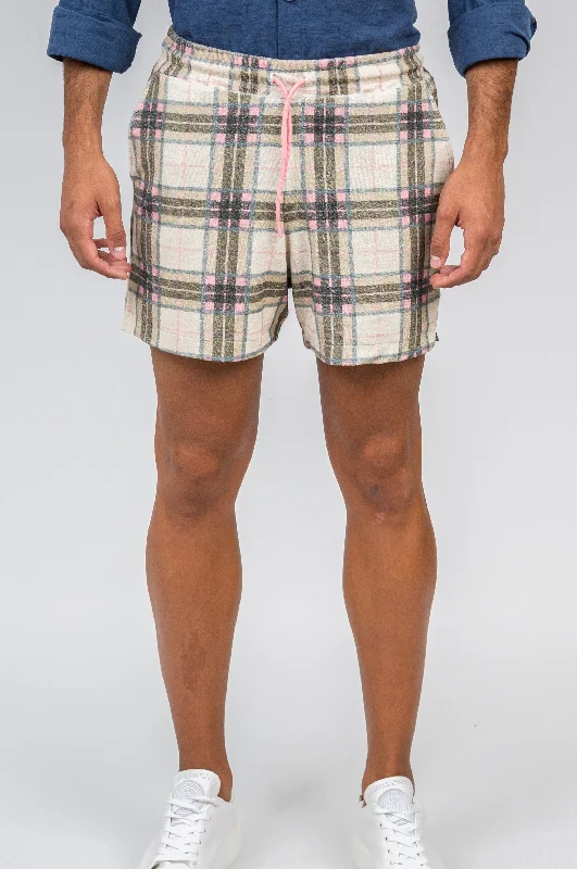 Men's Dress Pants for Special OccasionsSummer Plaid Retro Terry Short