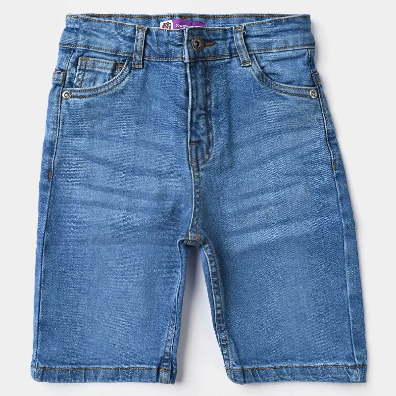Men's Tailored Pants for a Sharp AppearanceBoys Denim Stretch Short Basic-LT.Blue