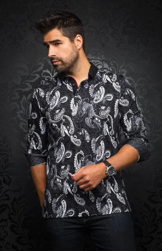 Men's Shirts with Adjustable HemlinesAU NOIR | Polo | Ahmosis Black