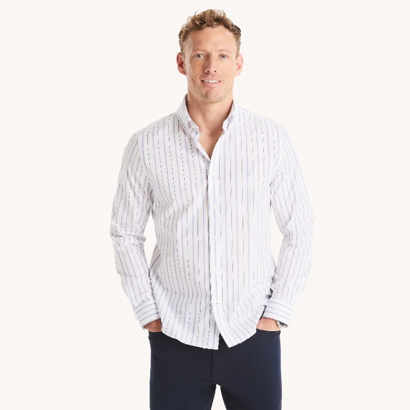 Men's Thermal Shirts for Winter WarmthNautica Mens Slim Fit Wrinkle-Resistant Shirt