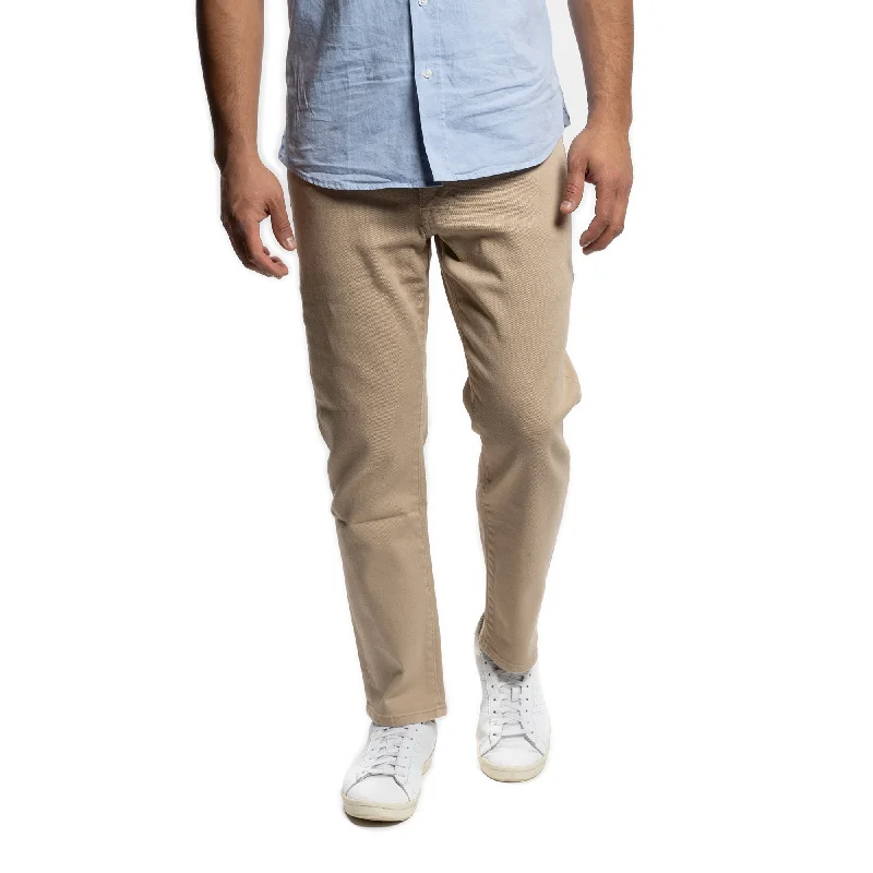 Men's Pants with Moisture-Wicking PropertiesTravel Jeans Standard Fit - Tan