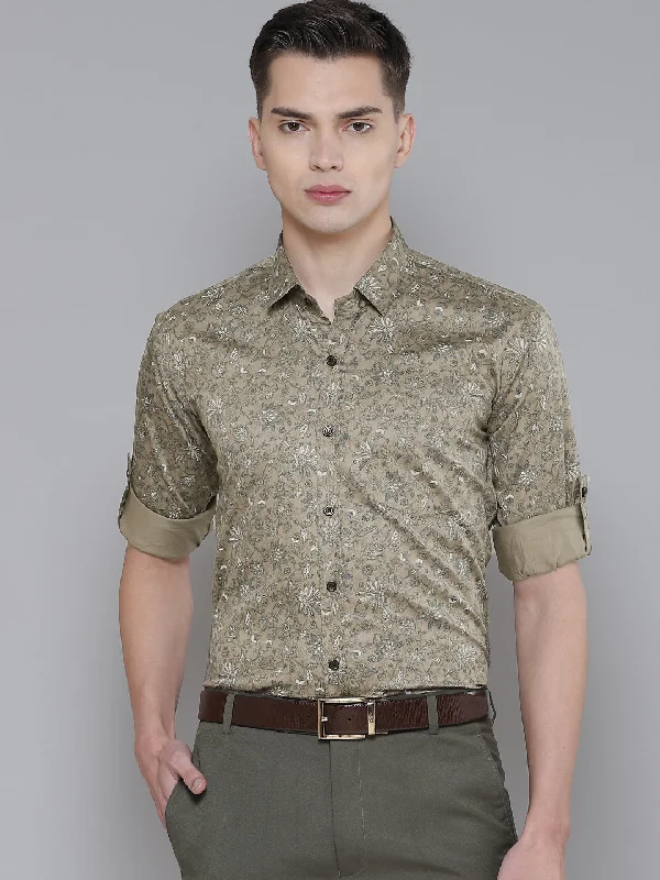 Men's Custom-Fit Shirts for a Personalized LookDENNISON Men Brown Smart Slim Fit Printed Formal Shirt Men's Custom-Fit Shirts for a Personalized LookDENNISON Men Brown Smart Slim Fit Printed Formal Shirt