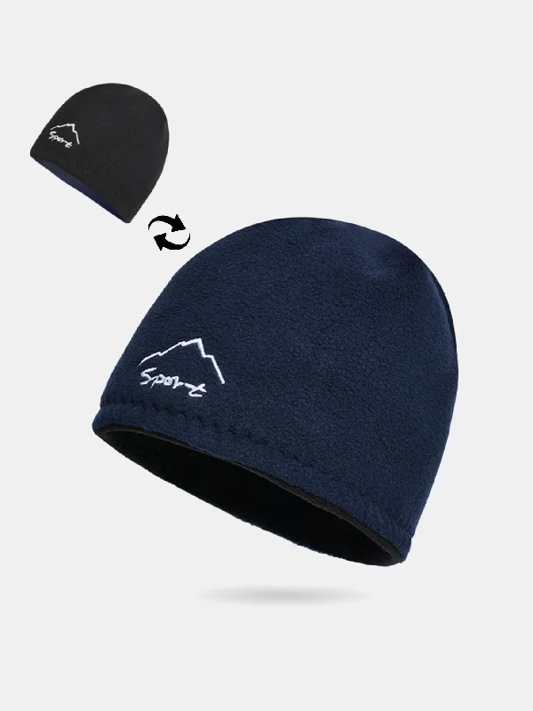 Female Straw HatsReversible Ski Warm Knit Beanie Hat