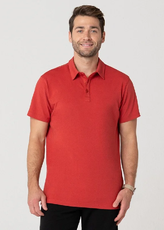 Men's Flowy Shirts for a Relaxed LookAll-In Polo | Deep Melon