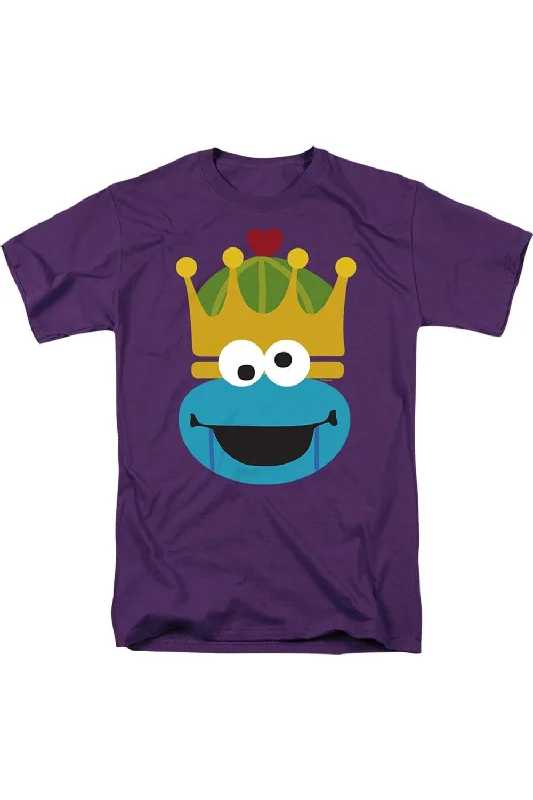 Men's Shirts for Outdoor ActivitiesSesame Street Christmas Nutcracker Cookie Monster Short Sleeve Adult Tee / T-Shirt Men's Shirts for Outdoor ActivitiesSesame Street Christmas Nutcracker Cookie Monster Short Sleeve Adult Tee / T-Shirt