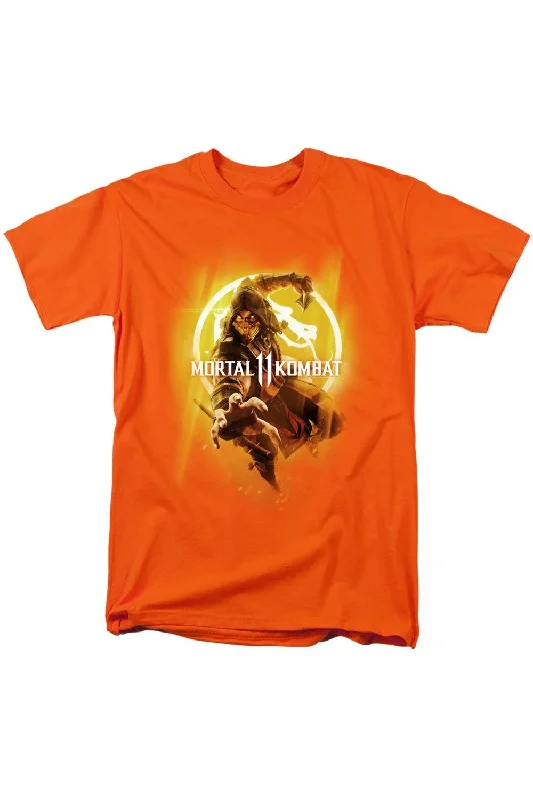 Men's Shirts with Asymmetrical HemlinesMortal Kombat 11 From The Flames Short Sleeve Adult Tee / T-Shirt Men's Shirts with Asymmetrical HemlinesMortal Kombat 11 From The Flames Short Sleeve Adult Tee / T-Shirt