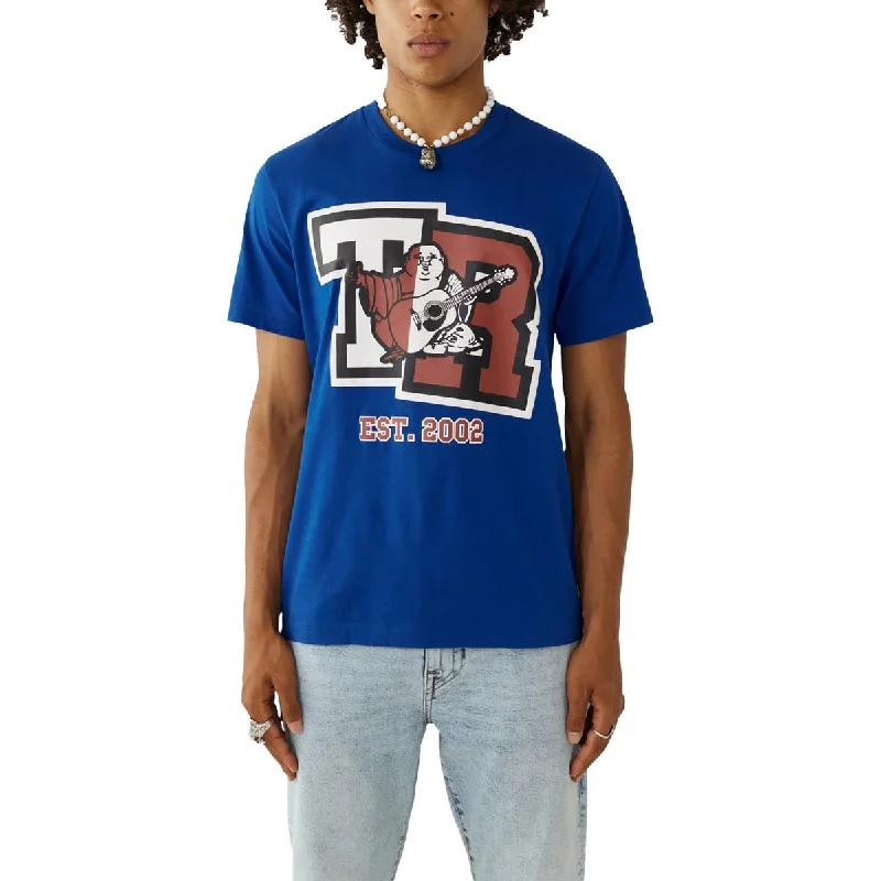Men's Shirts with Button-Down CollarsMens Short Sleeve Crewneck Graphic T-Shirt