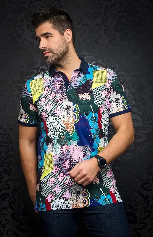 Men's Shirts with Barrel CuffsAU NOIR | Polo | Oskar Multi
