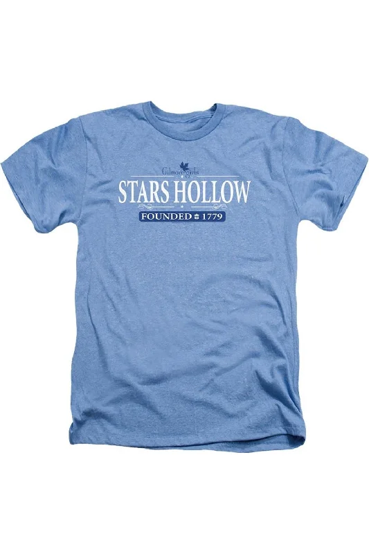 Men's Shirts with Moisture-Wicking FabricGilmore Girls Stars Hollow Adult Heather Tee / T-Shirt Men's Shirts with Moisture-Wicking FabricGilmore Girls Stars Hollow Adult Heather Tee / T-Shirt