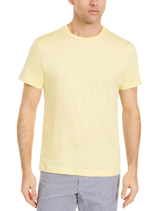 Men's Shirts with Scoop NecksMens Cotton Crewneck T-Shirt