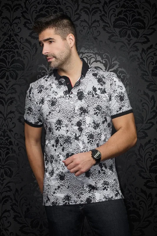 Men's Casual Shirts for Everyday WearAU NOIR | Polo | Katsura White