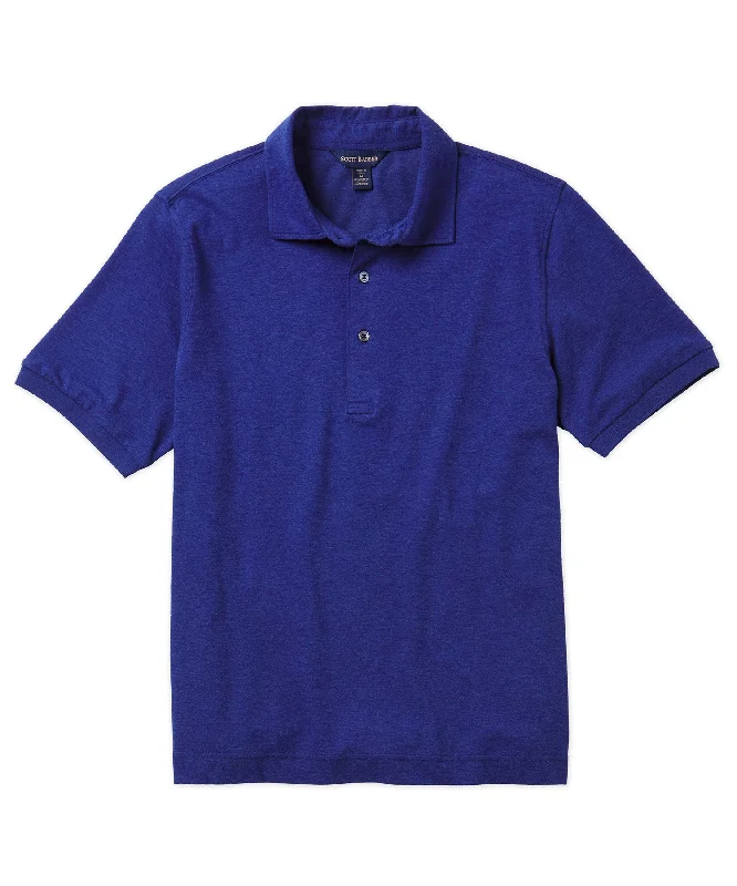 Men's Shirts with Lace-Up HemlinesCotton-Silk Pique Polo Shirt