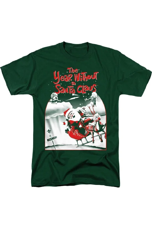 Men's Sleeveless TopsThe Year Without A Santa Claus Santa Poster Short Sleeve Adult Tee / T-Shirt Men's Sleeveless TopsThe Year Without A Santa Claus Santa Poster Short Sleeve Adult Tee / T-Shirt
