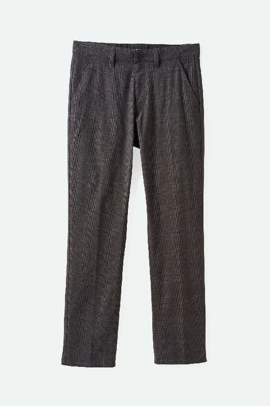 Men's Board Shorts for SurfingChoice Chino Regular Pant - Black Houndstooth