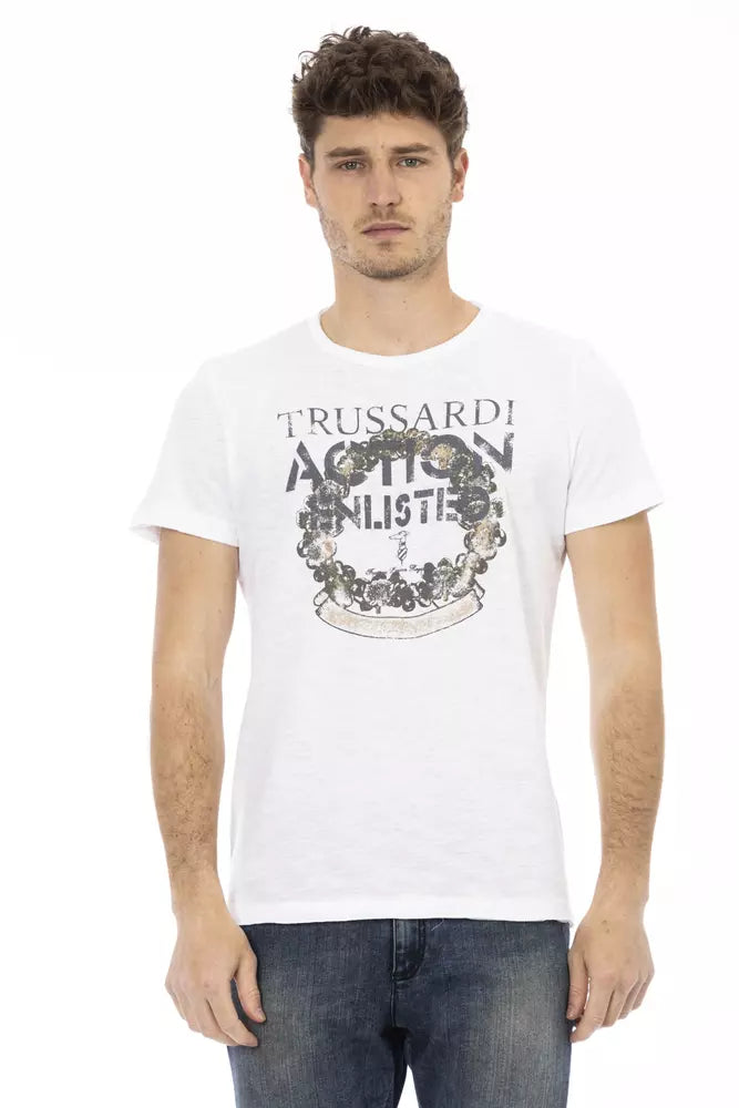 Men's Performance Shirts for SportsTrussardi Action  Cotton Men Men's T-Shirt