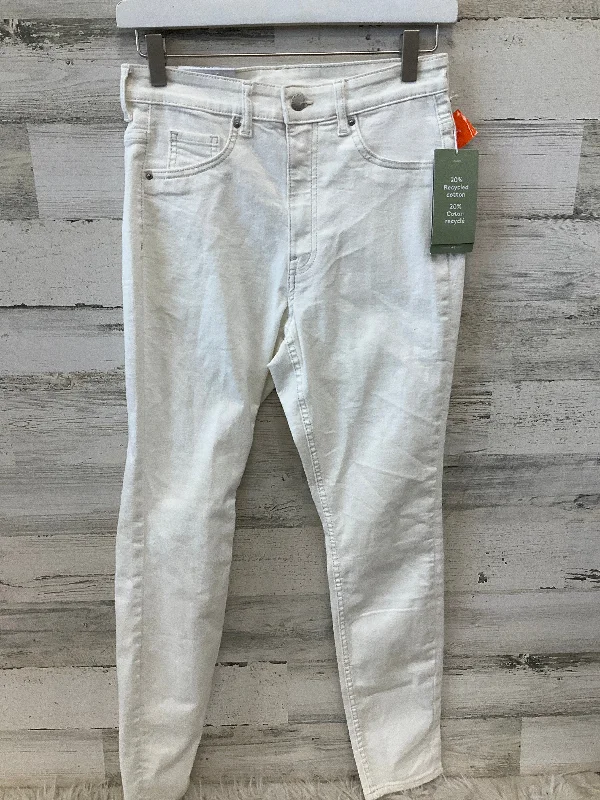 Zip-Fly Men's JeansJeans Skinny By H&m In Cream Denim, Size: 6