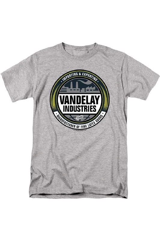 Men's Shirts with Appliquéd SleevesSeinfeld Vendelay Logo Short Sleeve Adult Tee / T-Shirt Men's Shirts with Appliquéd SleevesSeinfeld Vendelay Logo Short Sleeve Adult Tee / T-Shirt