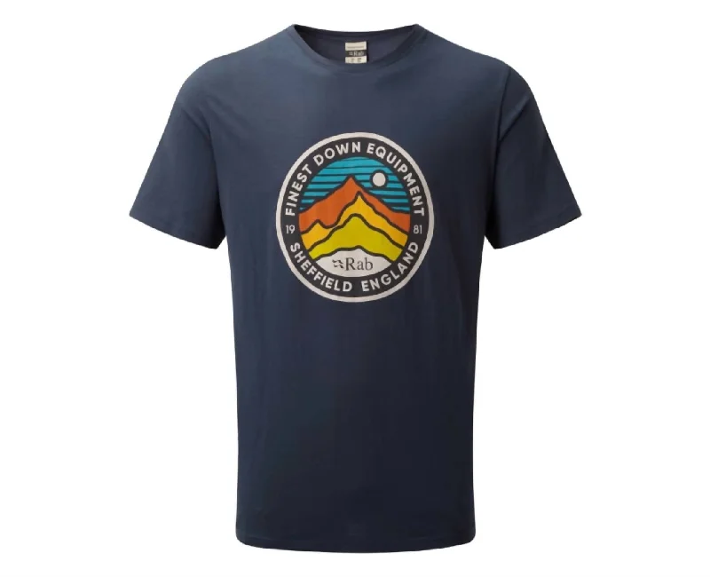 Men's Shirts for HuntingMen's Stance 3 Peaks Short Sleeve Tee Top In Deep Ink