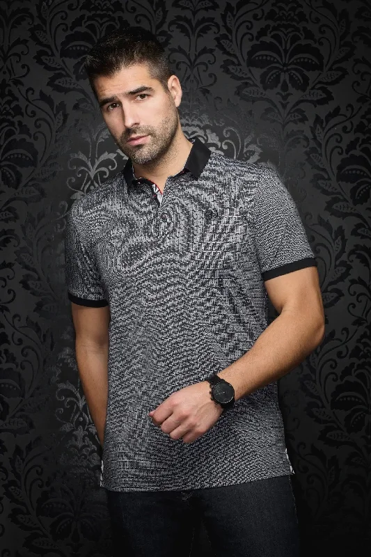 Men's Short-Sleeved ShirtsAU NOIR | Polo | Ezra Black