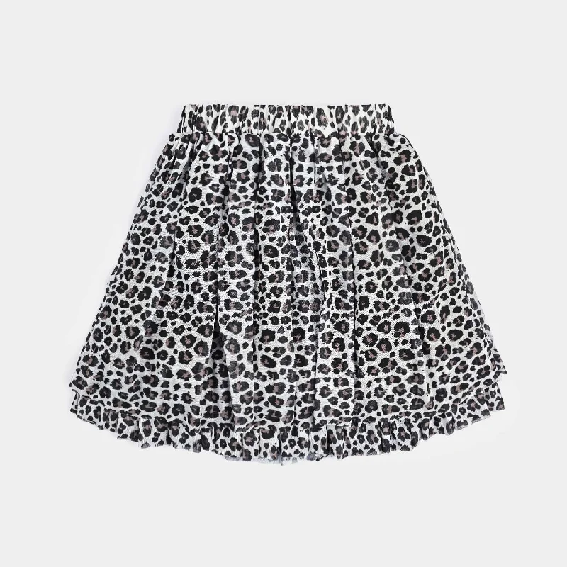 Men's Pants with Contrast WaistbandsGirls Short Skirt Tiger Love-Multi