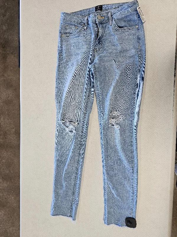 Casual Men's JeansJeans Straight By Just Black In Blue Denim, Size:6