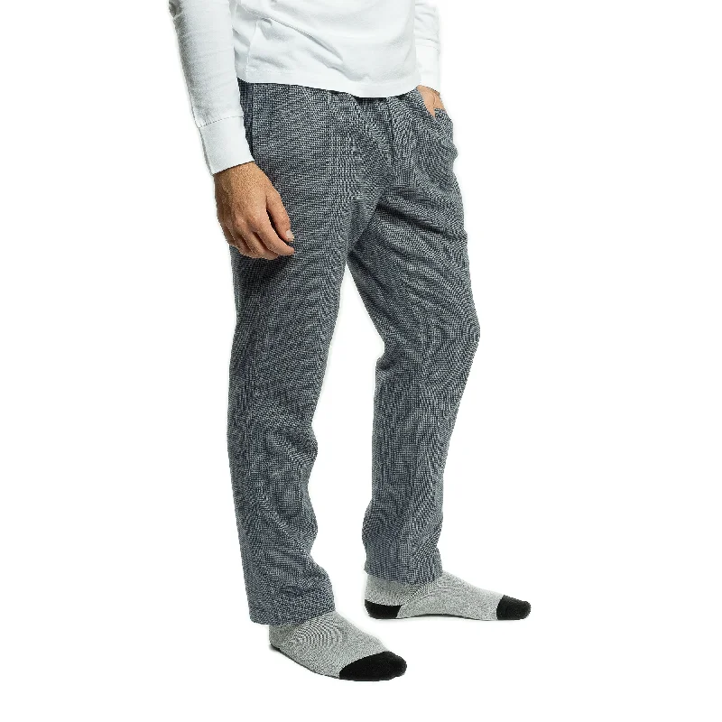 Men's Relaxed-Fit Pants for ComfortFlannel Pajama Pants - Navy Microcheck