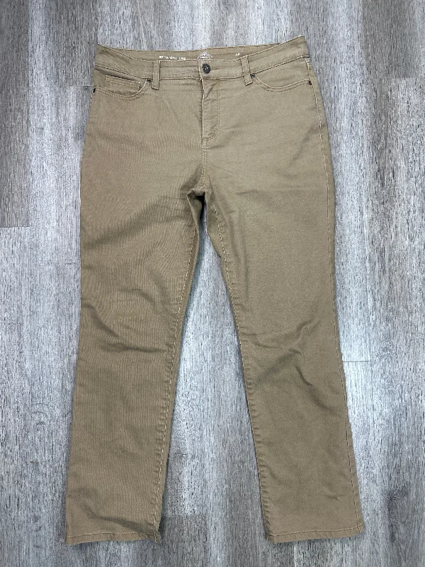 Men's Jeans with a Distressed LookJeans Straight By St Johns Bay In Brown Denim, Size: 14