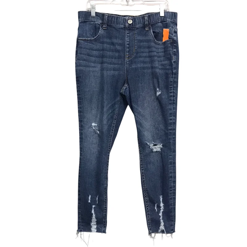Dark Wash Men's JeansJeans Skinny By Maurices In Blue Denim, Size:8