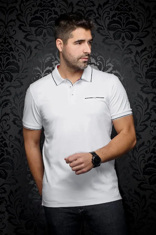 Men's Sleeveless TopsAU NOIR | Polo | Fioravante White