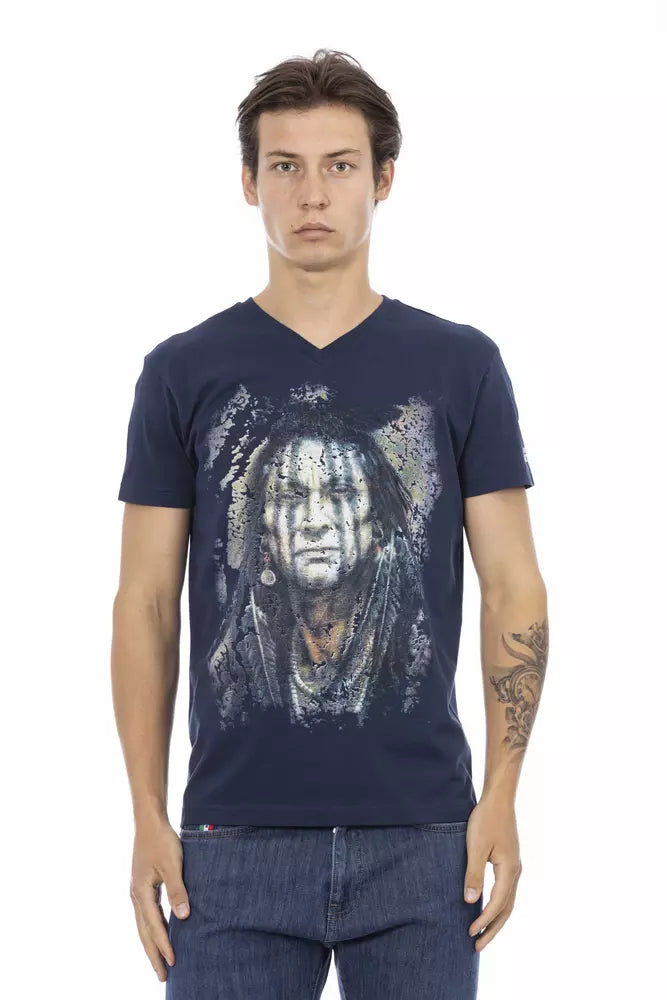 Men's Shirts with Moisture-Wicking FabricTrussardi Action  Cotton Men Men's T-Shirt
