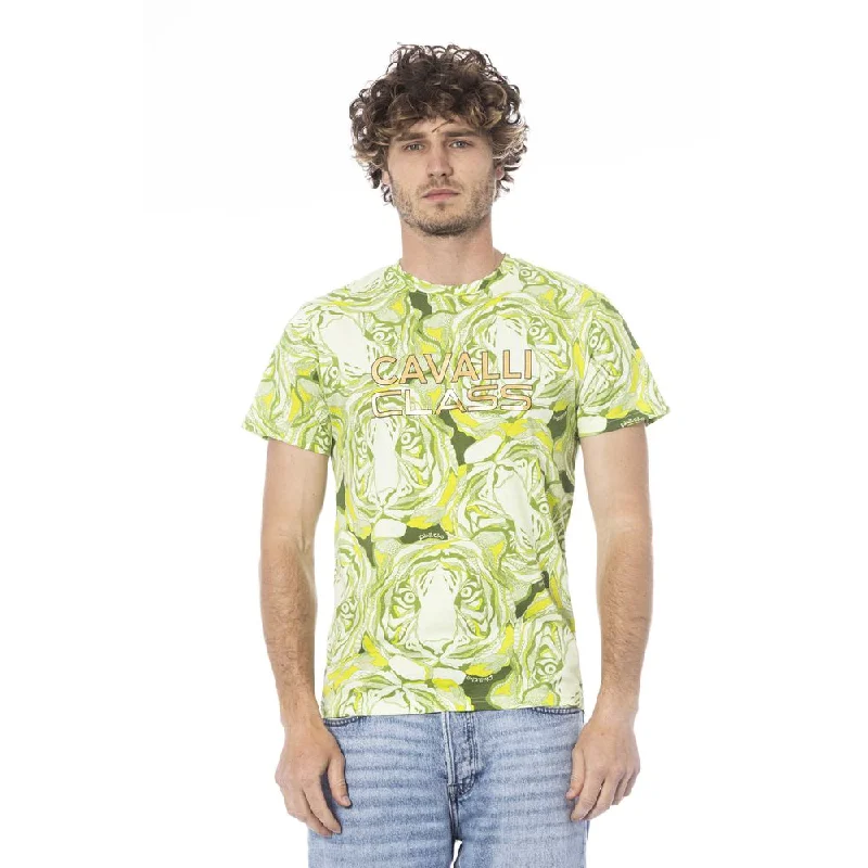 Men's Shirts with Spread CollarsCavalli Class  Cotton Men's T-Shirt